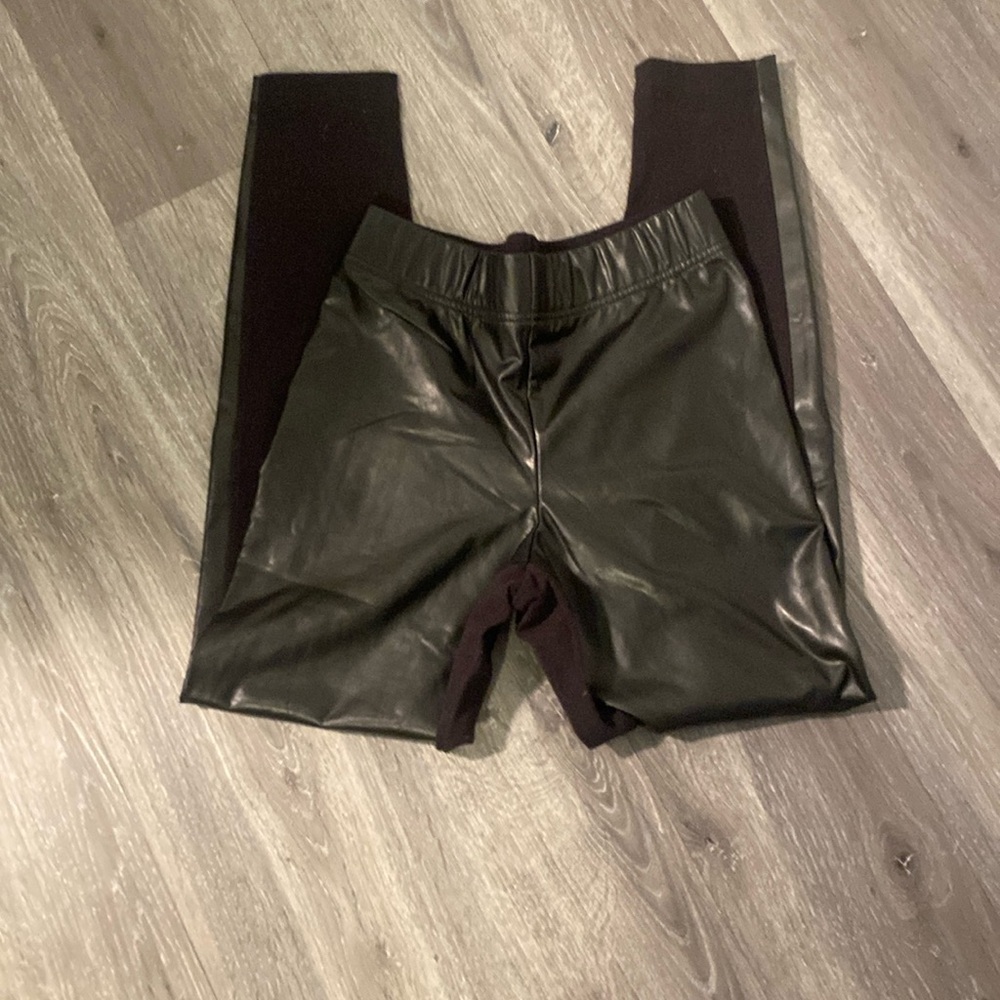 Old Navy size XSP black faux leggings